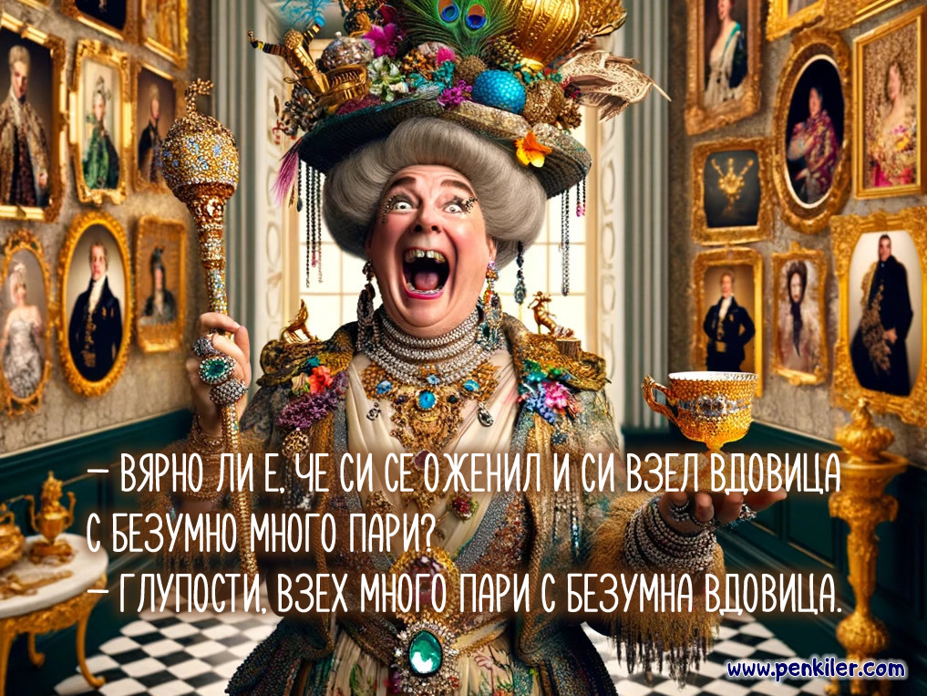 Вдовица с пари