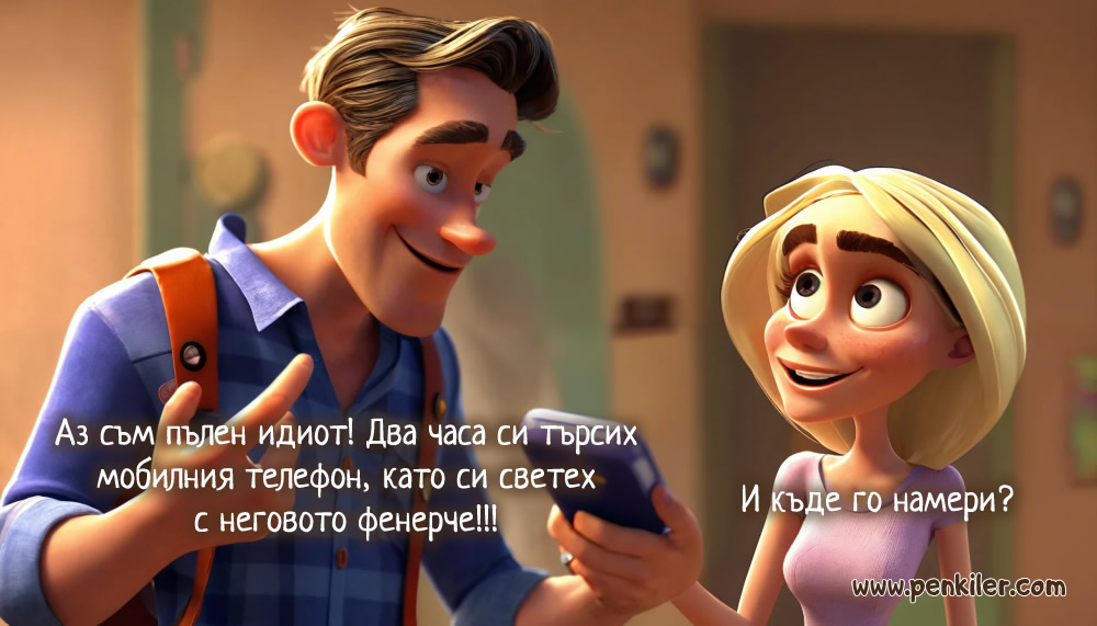 Загубих си телефона...