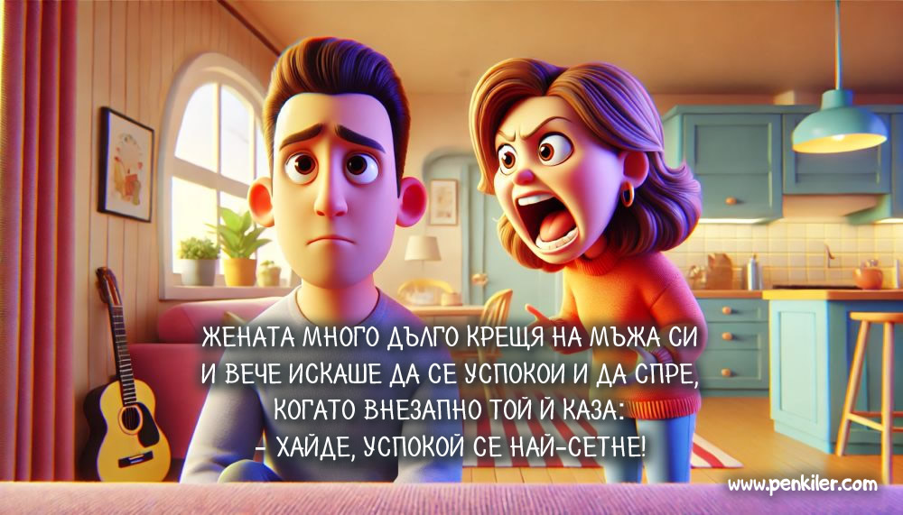 Как се успокоява жена...