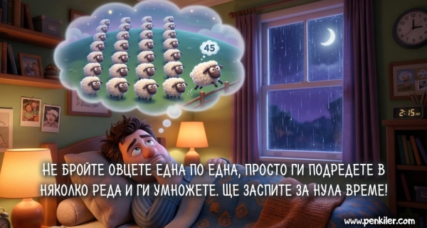 При проблеми със заспиването...